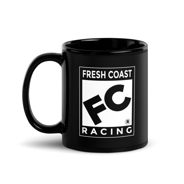 FCR Black Glossy Mug - Image 2